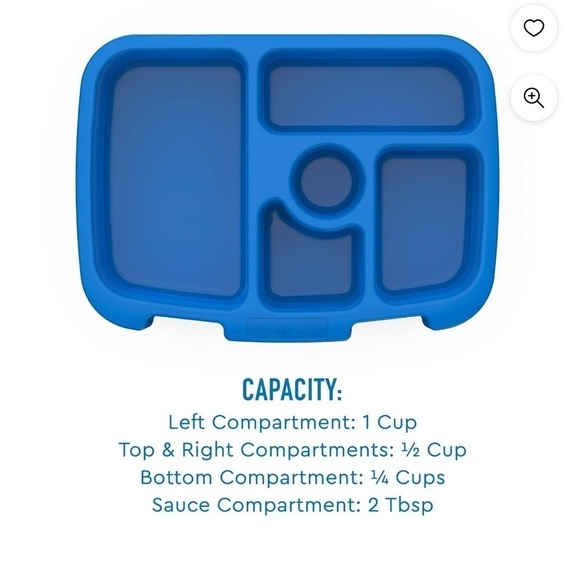 Bentgo Leak-Proof 5-Compartment Bento-Style Lunch Box, Kids, Blue - Picture 3 of 8